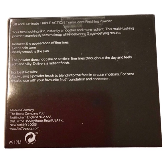 No. 7 Lift & Luminate Triple Action Translucent Finishing Powder, (Deep) (NWT) - Picture 5 of 7